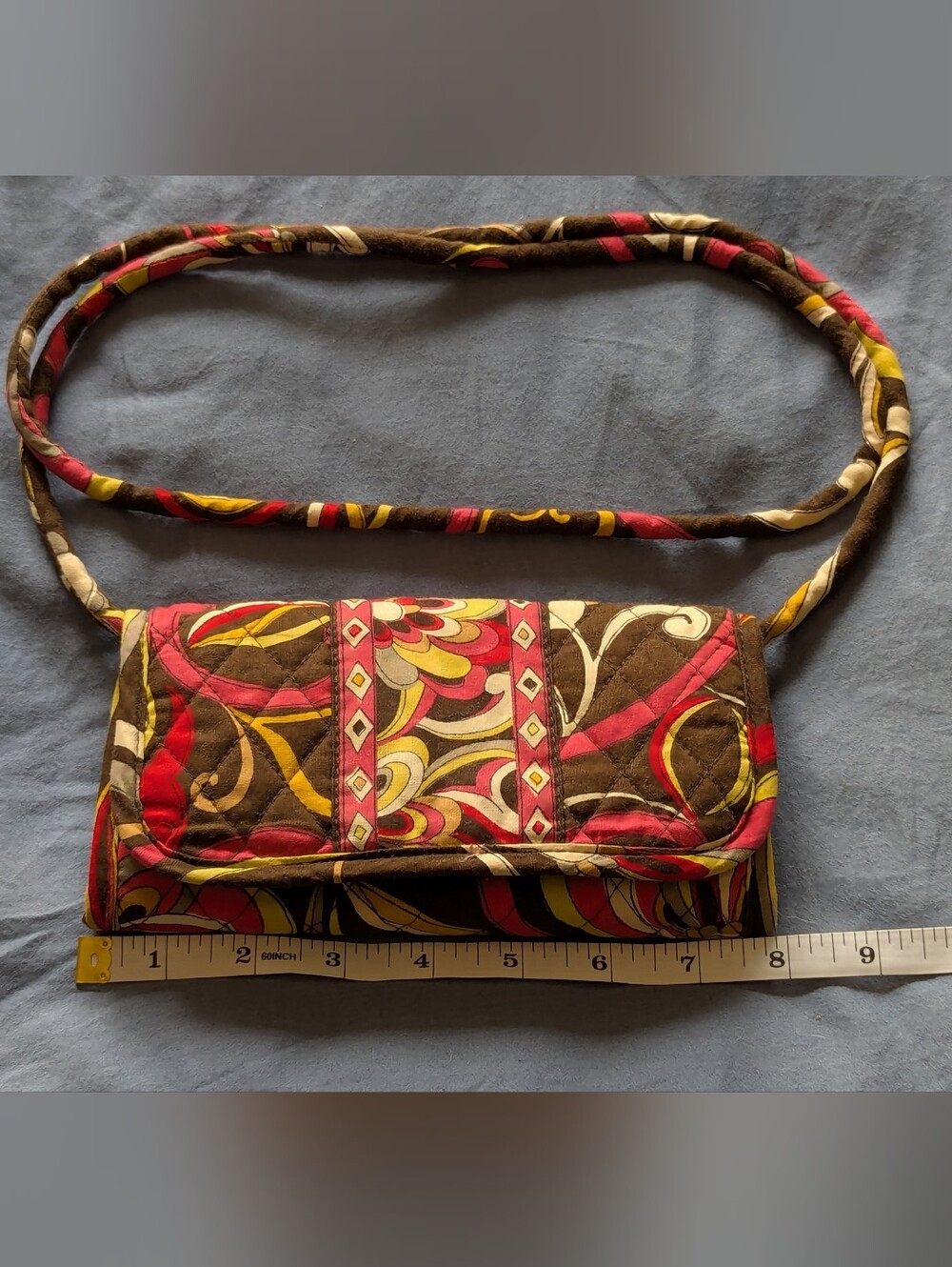 Quilted Puccini Vera Bradley Clutch With Crossbody Option